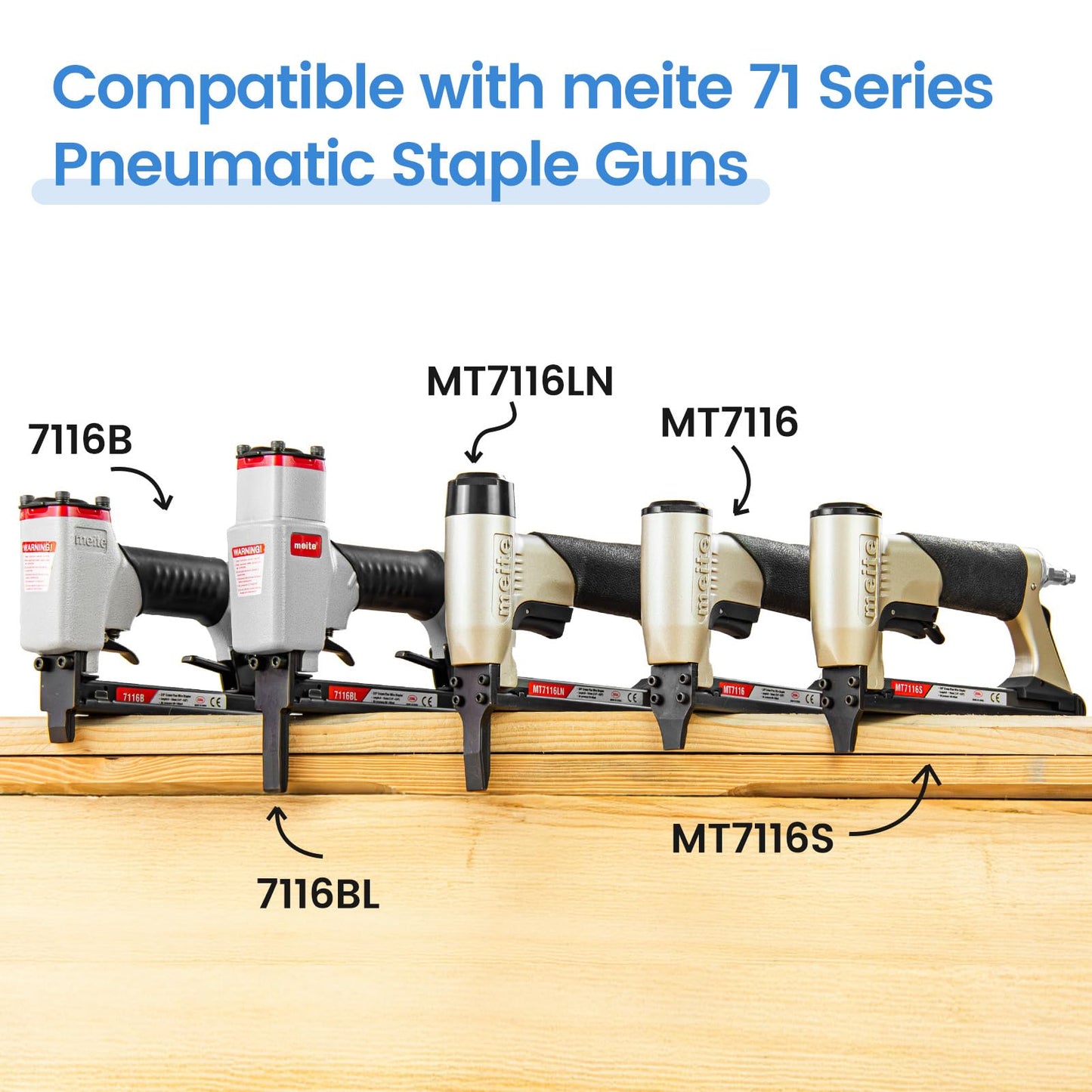 meite 71/04 22 Gauge 71 Series 3/8-Inch (9.1 mm) Crown 3/16-Inch (4 mm) Leg Length Galvanized Upholstery Staples for MT7105 Stapler (10,020 Counts)