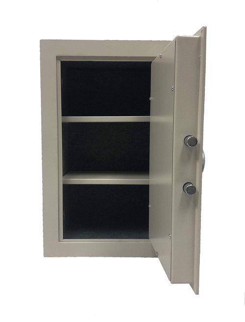 Southeastern 8" deep heavy duty fireproof wall safe mechanical combination lock