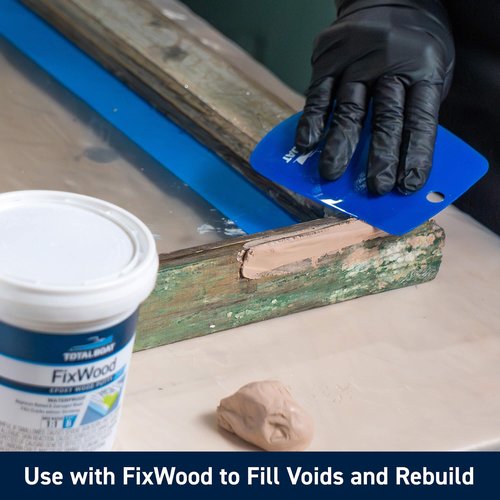 TotalBoat Clear Penetrating Epoxy Wood Sealer Stabilizer for Rot Repair and Restoration (Quart, Traditional)