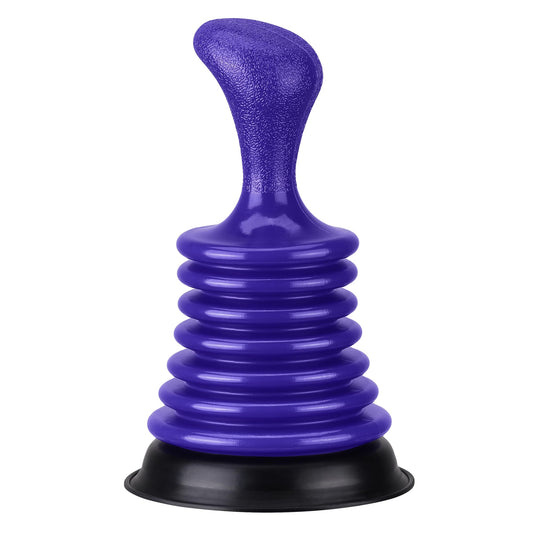 Luigi's Mini Sink Plunger - Shower Drain Clog Remover - for Clogged Drain in Kitchen, Bathroom, Baths, Waste Pipes - Heavy Duty, Powerful Toilet Plungers with Bellows