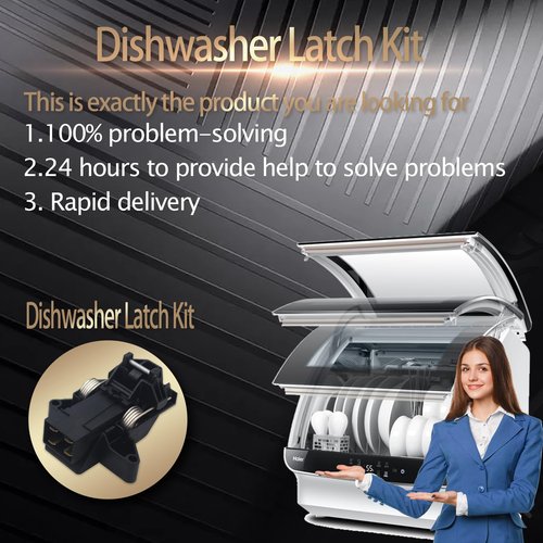 Upgrade 5304516818 Dishwasher Door Latch Kit Replace 5304525218 154543901 154758101 154543901 154722401 Door Latch Compatible Electrolux Kenmore Frigidaire Dishwasher Door - 2 Year Warranty