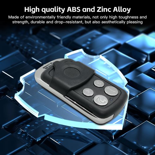 JUJIANG Gate Opener Remote Control Transmitter for Automatic Gate Opener Hardware Control Remote Security Gate Controller with Keychain Electric Rolling Driveway Gate Opener Closer Security Kit Remote