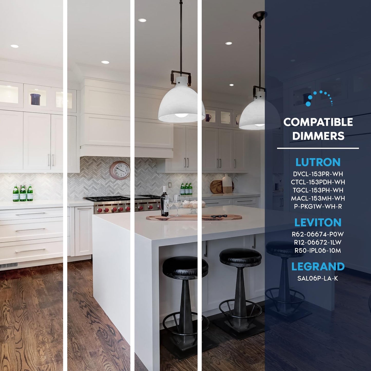 LUXRITE 4 Inch Canless Spotlight, LED Recessed Lighting, 5CCT 2700K-5000K, Dual Dimmable Ceiling Light, 650/800/1066 Lumens, CRI 90, 8W/10W/13W Selectable, IC Rated, Wet Rated, ETL Listed