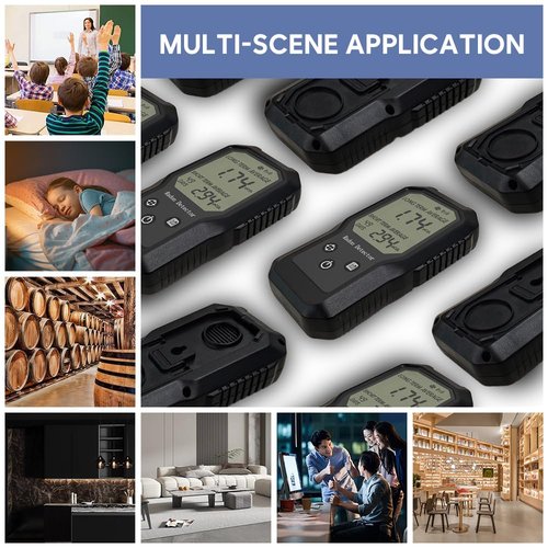 Radon Detector Air Quality Meter for Home, Portable Radon Tester Indoor Collection Test Kit Gas Analysis Monitor