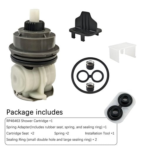 RP46463 Shower Cartridge Replacement for Delta Monitor 17 Series Dual Function Bath Tub and Shower Faucet Valve with Seat and Spring Adapter (2006 - Present)