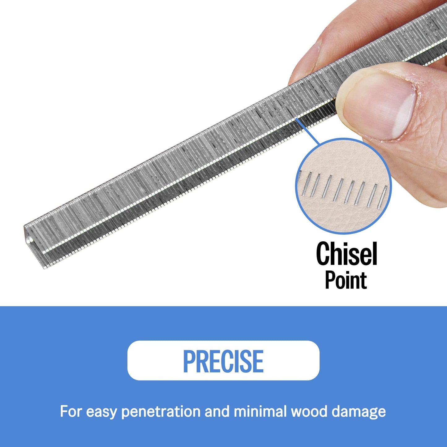 meite 22 Gauge 71 Type 3/8" Crown Wide 9/16" Leg Length Galvanized Staples for Upholstery Stapler, 10,020 Counts/Box (1 Case - 20 Boxes)
