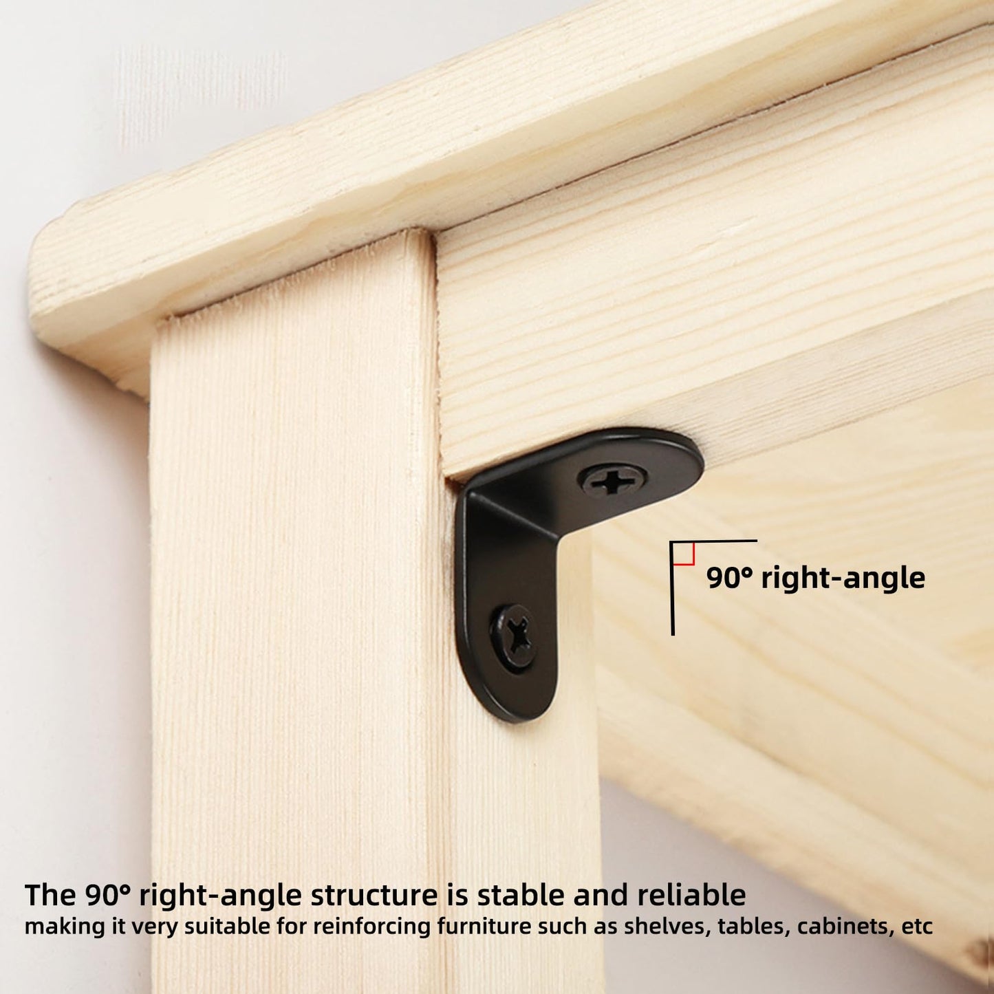 20 Pack 1 Inch Small L Brackets for Wood - Perfect 90° Angle Tiny Bracket