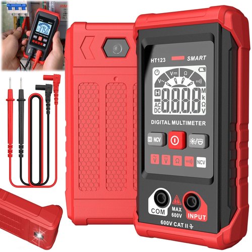 Ifanycased Digital Multimeter, 3-in-1 Fully Automatic Anti-Burn Intelligent Digital Multimeter, Non Contact Voltage Tester Pen, Ht123 Smart Meter