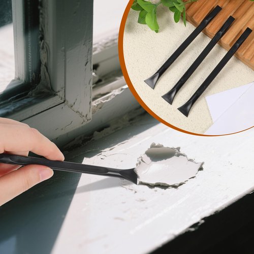 3 Pieces Small Plastic Scraper Tool for Tight Spaces, Multi-Purpose Label Scraper Non-Scratch Cleaning Tool Portable Car Crevice Cleaning Tools Multi-Use Painting Scrapers for Remove Stickerks