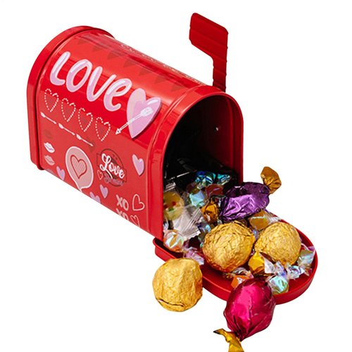 Valentine Tin Mailbox, Multipurpose Valentines Box, Valentines Card Box, Classroom Mailbox Box, Greeting Card Mailbox, Valentines Letter Box, Compact Valentine Box, Mailbox for Cards, Classroom