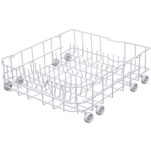 Upgrade WD28X10384 Lower Rack Assembly for GE Dishwasher Rack Replacement, Fits for GE Dishwasher GLD4560V00SS GLD5660N00SS GHDA485N10CS GHDA480N10WW, Includes 8 Rollers, 22.2"D x 21.3"W x 7.3"H