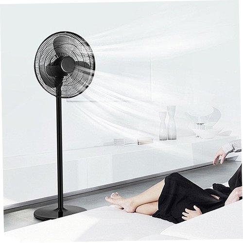 MOUNTTU Fan Blades Replacement, 16 Inch & 3 Leaves Fan Blades with Nut Cover, Plastic for Table Standing Pedestal Type Ceiling Parts Blade