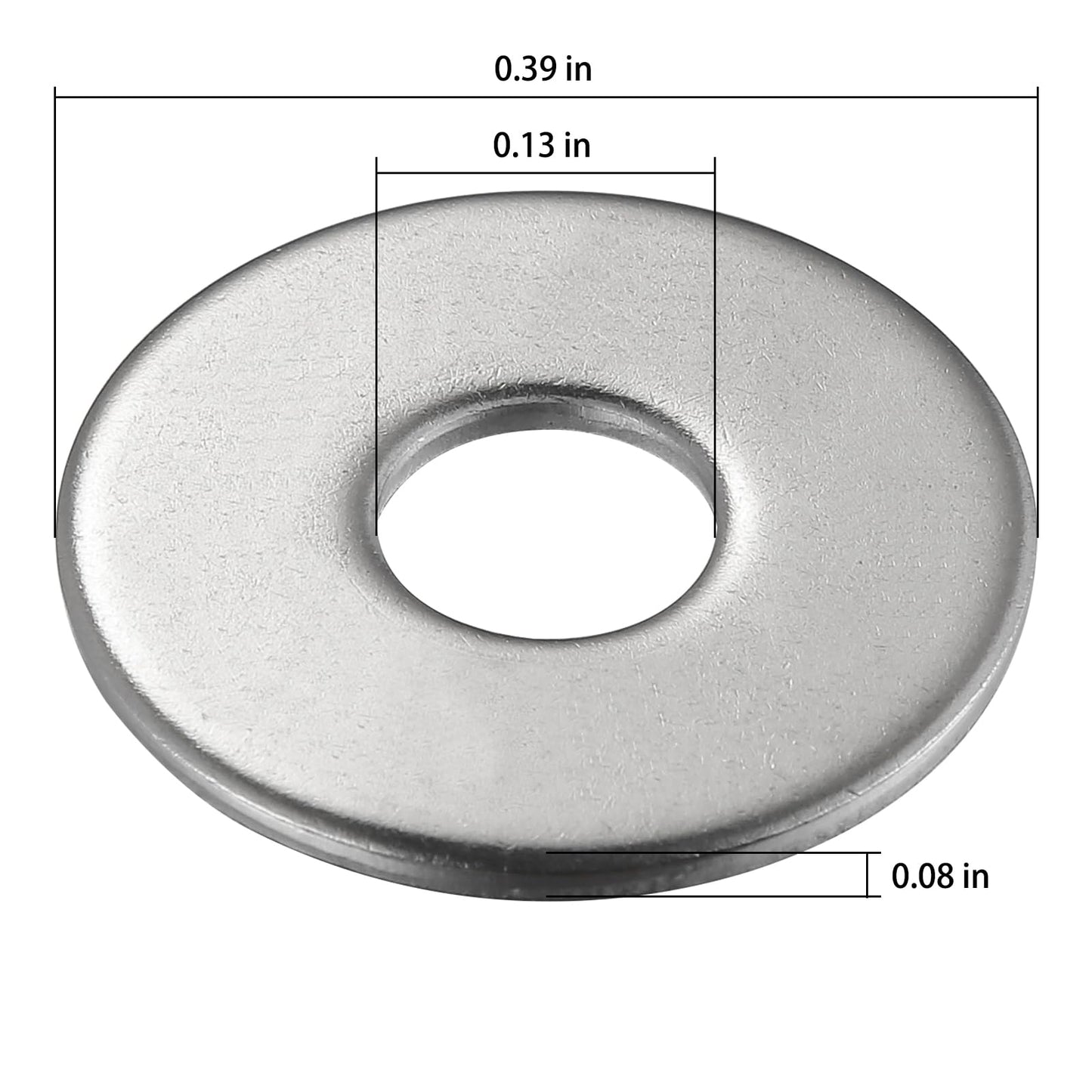 Wensilon (130Pcs)#12x1 Stainless Steel 304 Metal Flat washers for Screws and Bolts, Suitable for Factory Maintenance, Kitchen, Store and Outdoor Construction