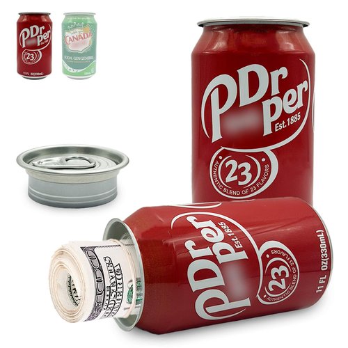 Soda Pop Can Diversion Safe, Hidden Safe Stash with Realistic Design for Secure Storage, Secret Hidden Storage for Cash, Jewelry, Keys & Small Valuables – Perfect for Home, Office, and Car - Pepper