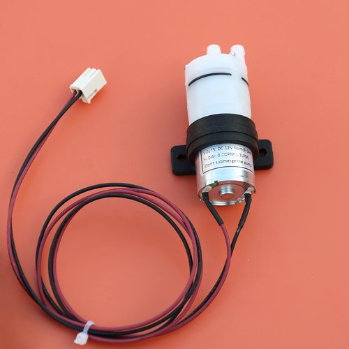 CrocSee DC 12V Mini Food Grade Self Priming Diaphragm Fresh Water Transfer Pump 1.3LPM, Replacement Pump for Ice Maker, Coffee Machine, Water Dispenser