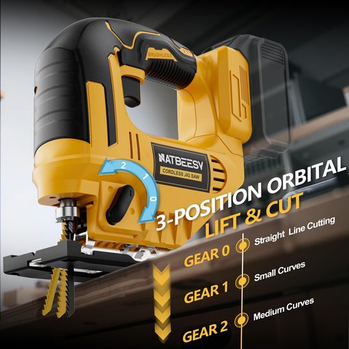 JigSaw for Dewalt 20v Max Battery, Cordless jig saw tool, LED Work Light,45° Beveled Cuts Variable Speed 2900RPM, 3 Orbital Action, with Jigsaw Blades for Straight/Curve/Circle Cutting (NOT Battery)