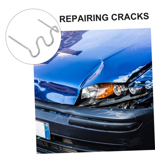 PRETYZOOM 500Pcs Bumper Repair Welding Staples for Car Repair Durable Welding Wire for Automotive Bumper Fixing Stable Performance Weld Compatible with Vehicles