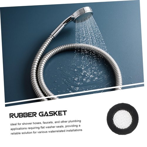 DOITOOL 24pcs Hose Gaskets with Mesh Screen Rubber Washers for Plumbing Shower and Faucet Use Efficient Water Filtration and Leak Prevention
