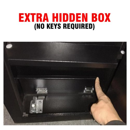 AltiKeep 25.6'' Tall Fireproof Hidden In Wall Safe Between the Studs with Digital Keypad Removable Shelf for Home Cabinet Money Jewelry Documents