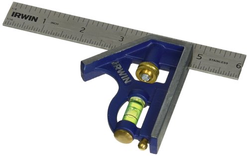 IRWIN Tools Combination Square, Metal-Body, 6-Inch (1794468), Blue