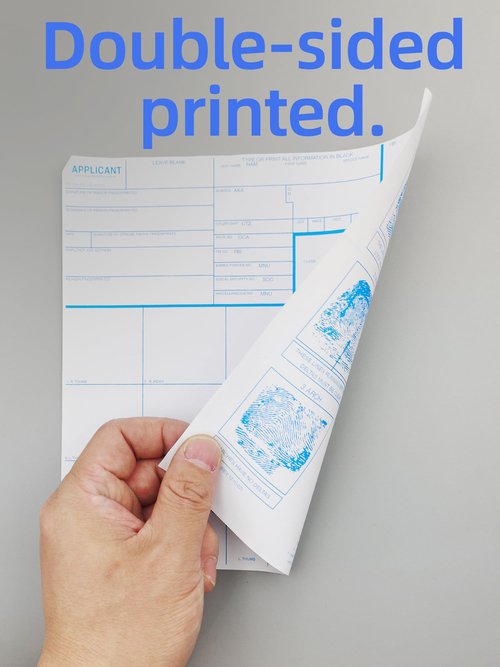 prismite Fingerprint Kit with Large Fingerprint Ink Pad and Fingerprint Cards, Applicable for FD-258