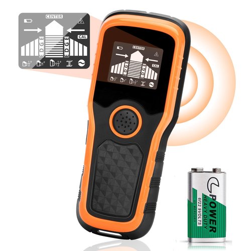 Dmyond Stud Finder Wall Scanner, 5 in 1 Stud Detector Beam Finders with High-Definition LCD Display, and Audible Alarm, for Center and Edge of Metal, Studs, AC Wire, and Pipe Detection