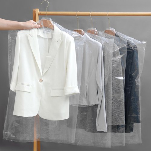 5 Pieces of Dust-proof Clothing Bags and Plastic Clothes Drying Bags for Home Storage in Clothing Stores and Dry Cleaners (60 * 100cm)
