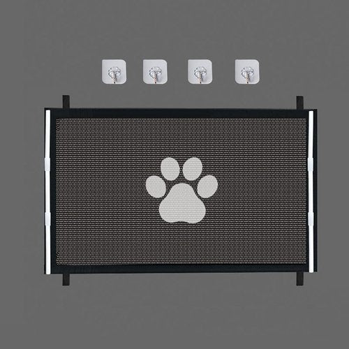 Cat Dog Gate Indoor-Tall Adjustable Pet Gate with Breathable Mesh Screen,Flexible Pet Gates for Stairs No Drilling Antis Fence,Pet Gates Easy Install Stairs & Doorways (110cm)