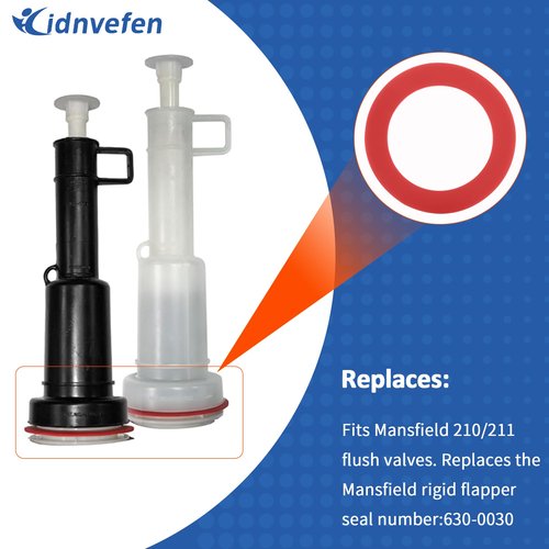 Flush Valve Seal for Mansfield 210/211 Flush Valve, Upgraded Silicone Material Mansfield Toilet Replacement Parts 160, Toilet Gasket Equivalent to 630-0030, 3Pcs