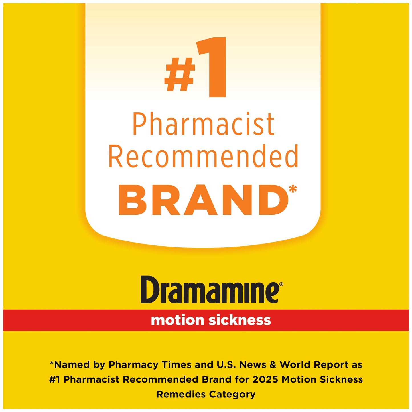 Dramamine Motion Sickness Less Drowsy, Travel Vial, Multicolor, 8 Count