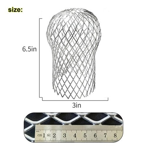 6 Pack Downspout Guard Filter, Gutter Downspout Guard Gutter Guard Strainer Mesh Aluminum Expandable Gutter Screen, Gutter Protector from Leaves Debris Clogging