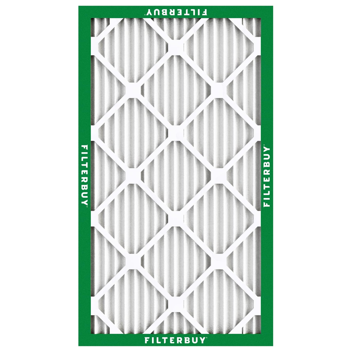 Filterbuy 12x20x1 Air Filter MERV 8 Essential Dust & Allergy Defense (4-Pack), Electrostatic Pleated HVAC AC Furnace Filters Replacement, Made in USA (Actual Size: 11.50 x 19.50 x 0.75)