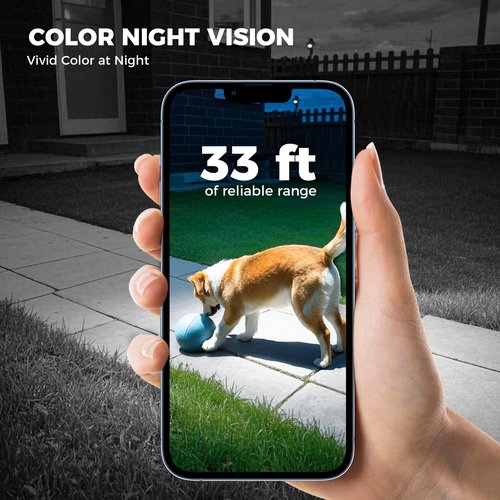 Cadrali 2K Security Cameras Wireless Outdoor - 5200mAh Battery Powered, AI Motion Detection, Color Night Vision & Two-Way Audio, IP65 Waterproof, 30-Day Free Cloud Trial, Works with iOS/Android