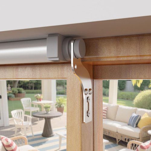 Self Sliding Door Closer, Self Closing Sliding Patio Door Closer, Suitable for 5-6 Feet Automatic Sliding Door, for Used in Patio, Balconies, Kitchens, Bathrooms, etc.