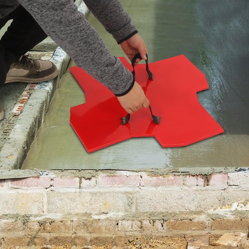 FiueStur 23x23 Inch Realistic Stone Crack Concrete Stamp Textured Mat for Patio Walkway Driveway Non-Slip Durable PU Mold Easy to Clean