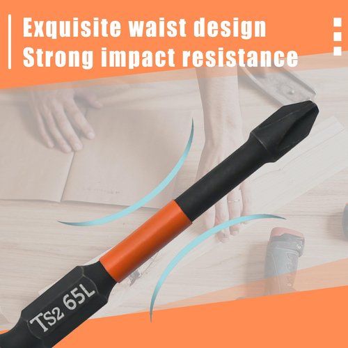 Strong Magnetic Durability Screwdriver Drill Bit Set, 2025 Anti-Slip Anti-Shock Screwdriver Sets for Home DIY & professionals, Electric Precision Screwdriver Set (Orange, Magnetic Red Coil, 6)