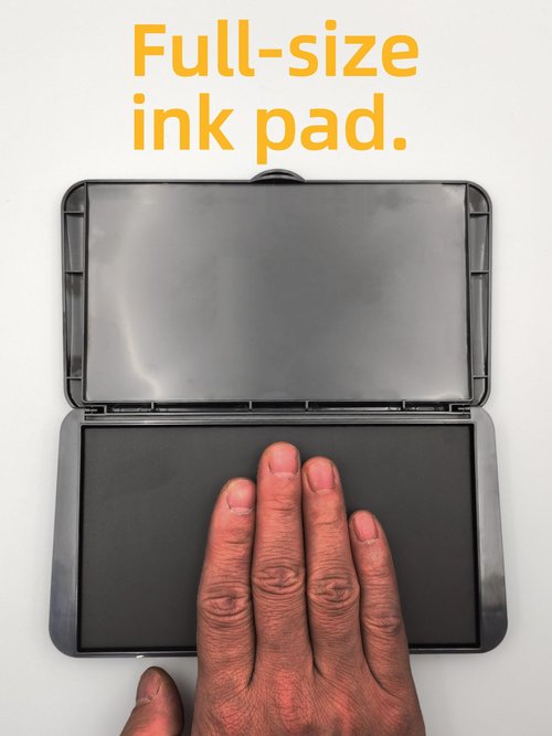 prismite Fingerprint Kit with Large Fingerprint Ink Pad and Fingerprint Cards, Applicable for FD-258
