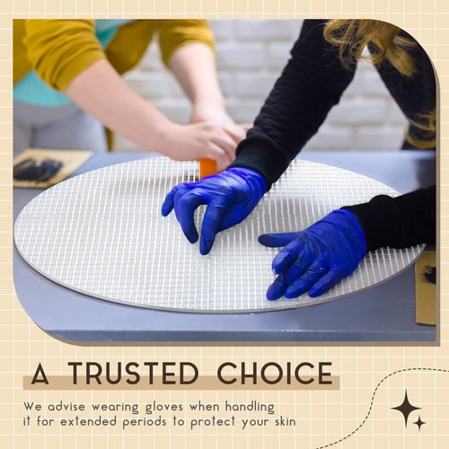 Teenyyou 36" X 76" Mosaic Mesh for Back Mounted Tile Fiberglass Mosaic Mesh Backing Boast for Tile Installation Supplies Tools (Non Sticky)