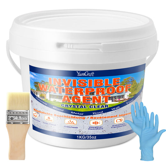 Waterproof Sealant 35oz, Invisible Waterproof Coating, Water-Based Clear Leak Repair Coating - Repairing Leak Agent for Roofs, Bathroom, Walls, Kitchen, Walls, Garden Indoor & Outdoor