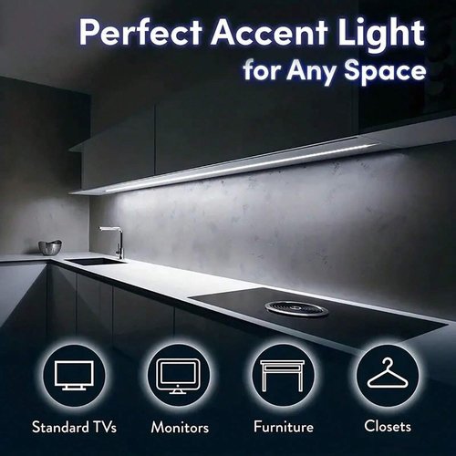 XINGZHI 5V USB LED Strip Lights, 3.28FT COB Light Strip White, Short LED Strip Light, Flexible Bright 5V Led Strip for Under Cabinet, Kitchen, TV Backlight, Shelves, Displays and TV Lights