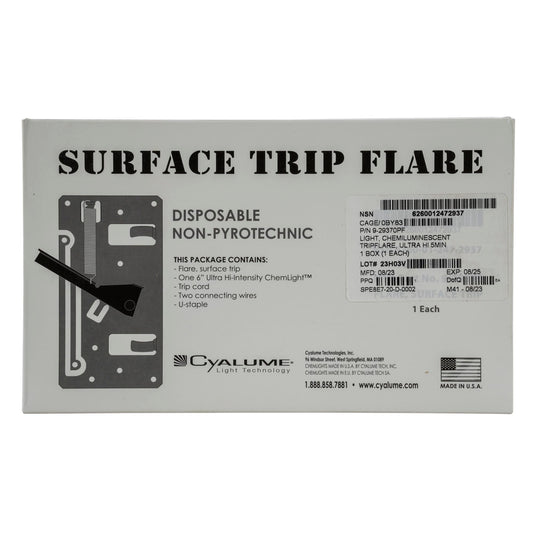 Cyalume Surface Tip Flare, Miltary Grade, 5 Minutes Duration, High Intensity Orange