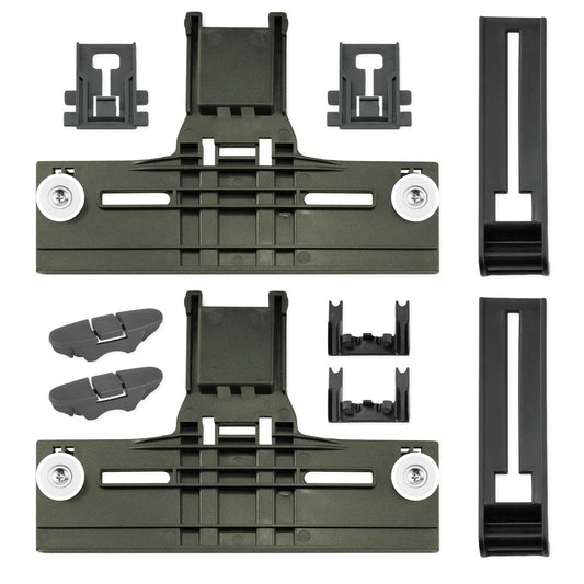 Upgraded W10350375 W10712395 Dishwasher Top Rack Adjuster Compatible with Whirlpool Dishwasher Parts, Includes W10195839 W10195840 10508950 W10250160 Part Replacement for kenmore Dishwasher, 10 PCS