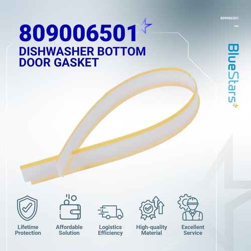 BlueStars 809006501 Dishwasher Bottom Door Gasket Replacement Part – Compatible for Frigidaire Kenmore Electrolux Dishwashers - Replaces 154576501 154297601 PS9495545 AP5809675