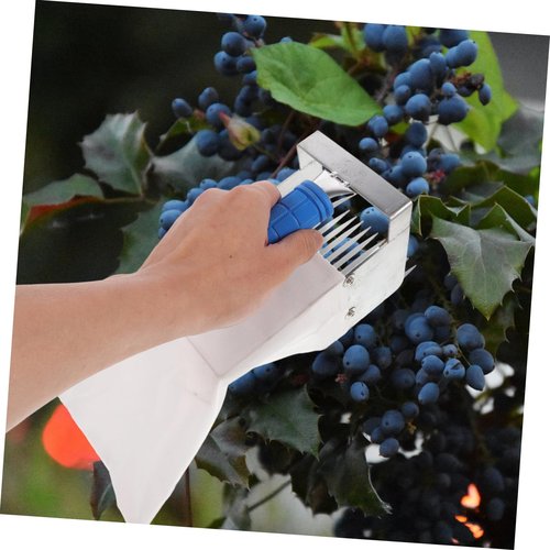 Mipcase Portable Blueberry Picker Tool Lightweight Ergonomic Garden Rake for Efficient Berry Harvesting Safe Collection of Blueberries Small Fruits for Orchard Workers