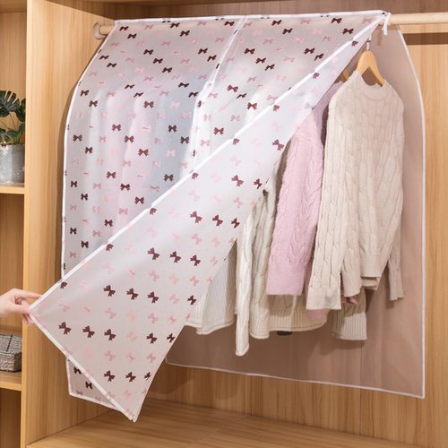 WANGRUIERHA Clothing Rack Cover That Fits Over Rack, Clothes Bags for Storage Hanging, Bottomless Design, Can be Used to Store Suits, Coats(153x180cm/60x71in)
