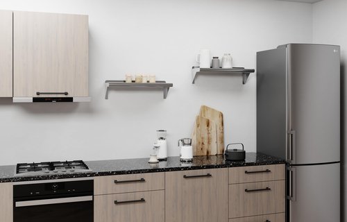 AmGood 24" Long X 8" Deep Stainless Steel Wall Shelf | NSF Certified | Appliance & Equipment Metal Shelving | Kitchen, Restaurant, Garage, Laundry, Utility Room