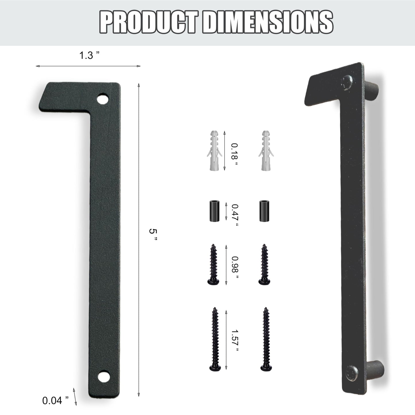 5"Floating House Numbers Metal House Numbers for Outside Large Address Numbers for House Mailbox Numbers Black Modern Aluminum Weatherproof Easy Installation (6, 5 Inch Black)