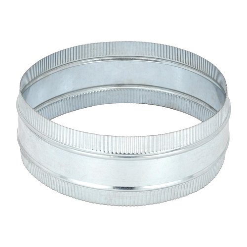 PATIKIL 12 Inch Duct Connector Coupling, Galvanized Steel Straight Dryer Vent Coupler Flexible Ducting Collar Connector Round Crimped Ventilation Duct Extension for HVAC System Pipe