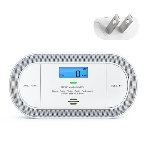 X-Sense Plug-in Carbon Monoxide Detector, with AAA Battery Backup, XC0C-SA, 1-Pack