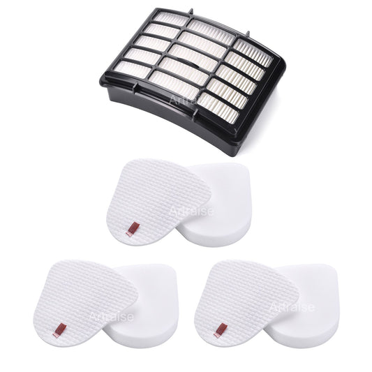 Artraise 1+3 Pack Filters for Shark Vacuum Filter Replacement, fit Navigator Lift Away NV350 NV351 NV352 NV355 NV356E NV360 NV370 UV440 UV490 UV540 CU500 Cleaner, Compare to Parts XFF350 & XHF350